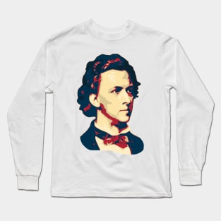 Chopin Pop Art Long Sleeve T-Shirt